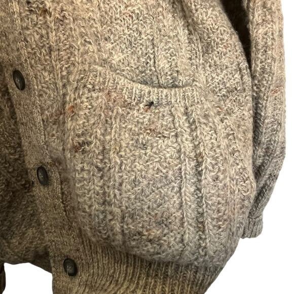 Pendleton 100% Virgin Wool Speckled Yarn Button Front Grandpa Cardigan Size L - Picture 7 of 9
